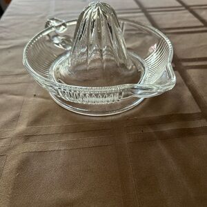 Vintage Glass 1950’s Citrus Juicer